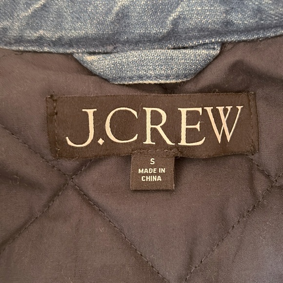 JCrew copped denim puffer jacket - Picture 3 of 8